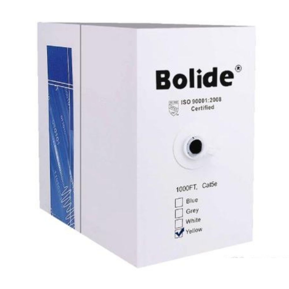 Bolide 1000ft CCAM 350Mhz Cat5E Cable in White | All Security Equipment