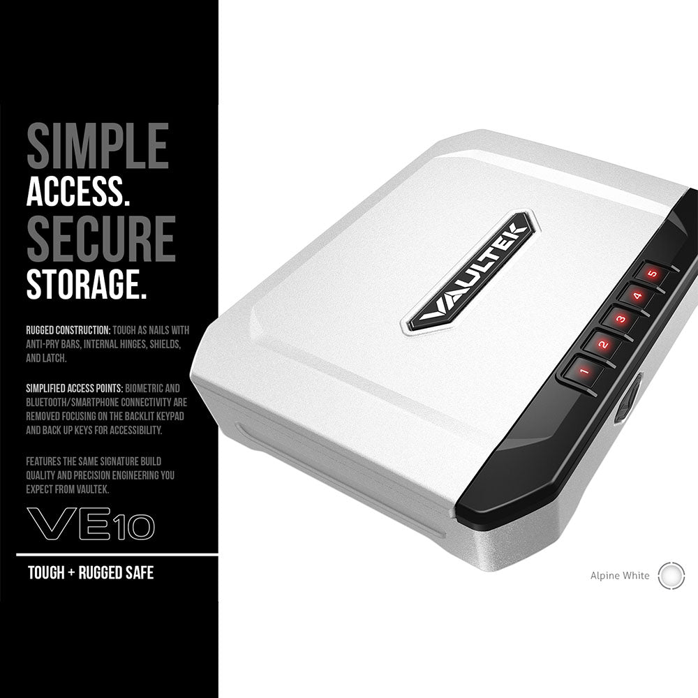 Vaultek 10 Series Essential VE10-WT | All Security Equipment