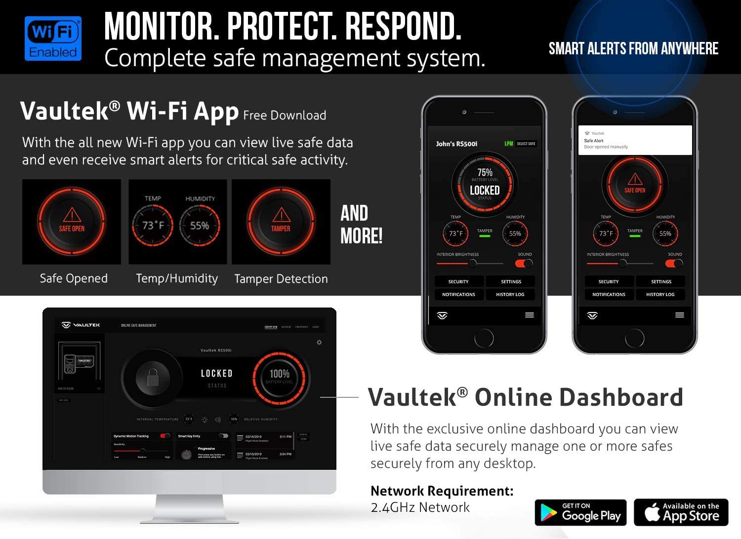 Vaultek 500 Series Black RS500i-BK | All Security Equipment