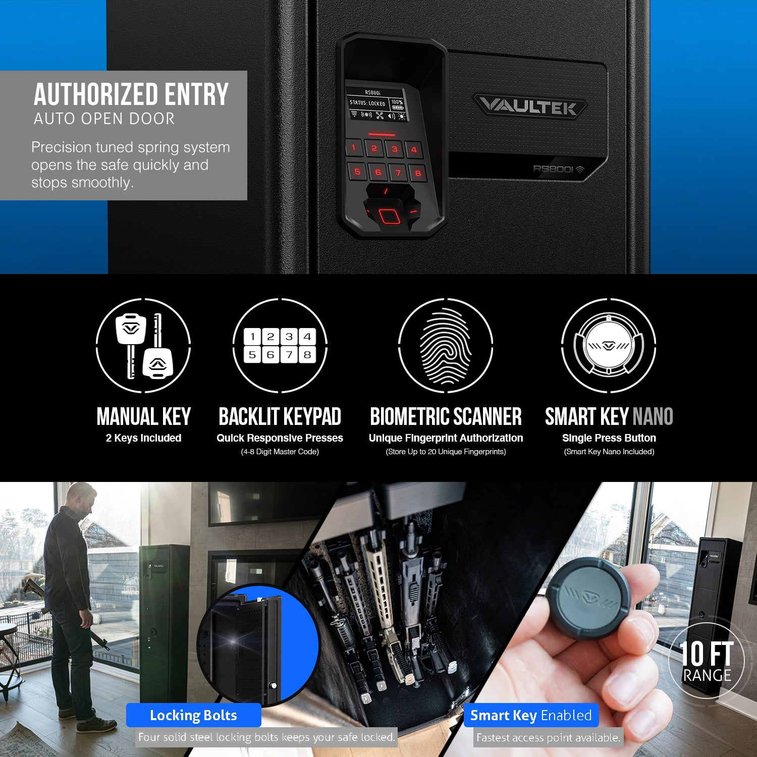 Vaultek 800 Series Black RS800i-BK | All Security Equipment