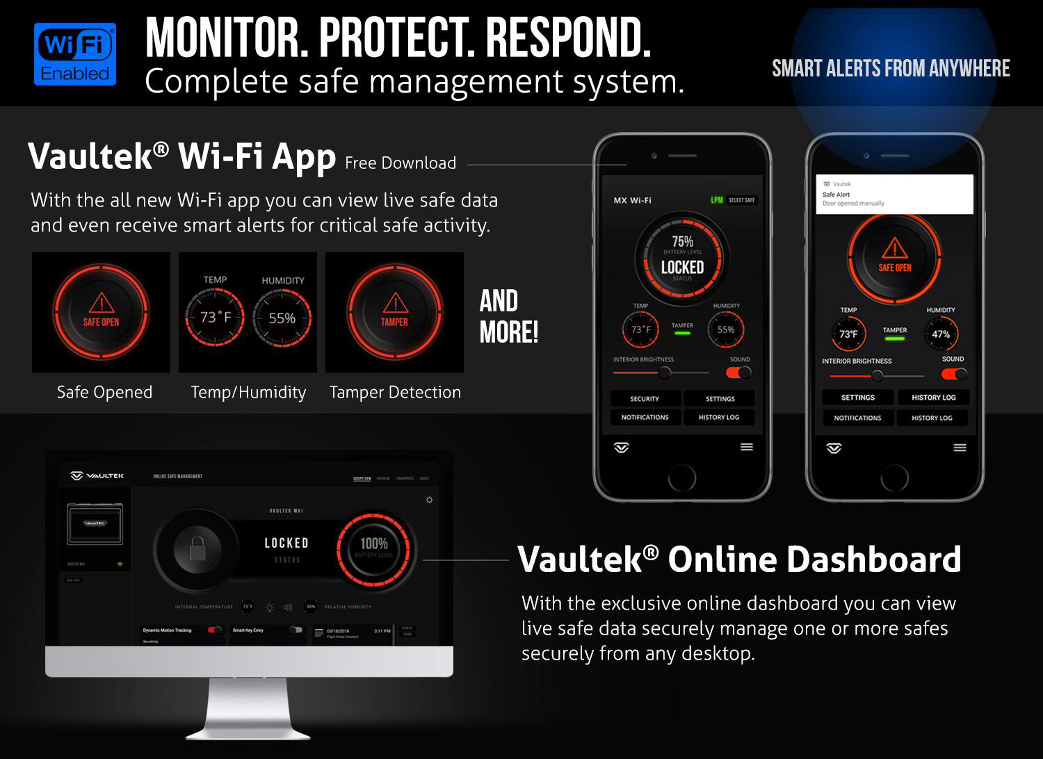 Vaultek WiFi MX Black NMX-BK | All Security Equipment