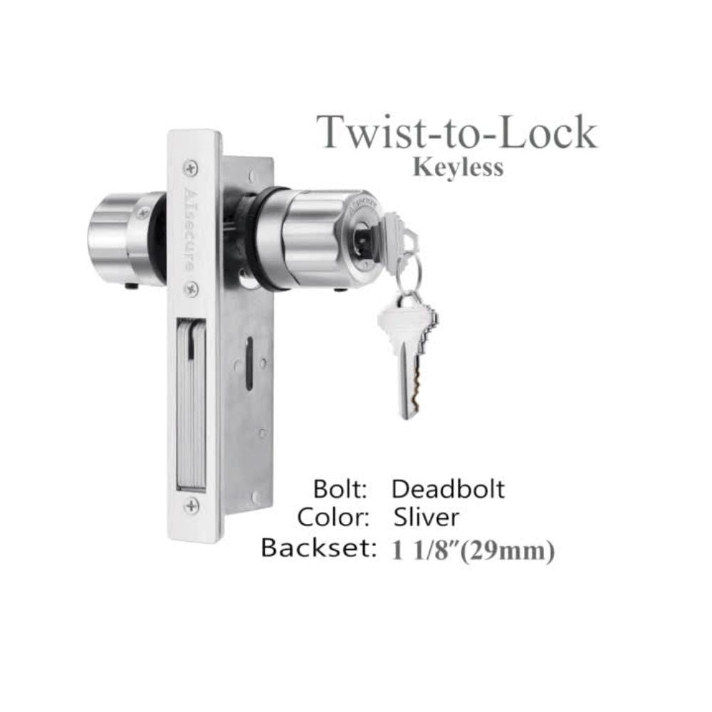Easilok Single-Lock Deadbolt & Silver A5-DS-B29 | All Security Equipment