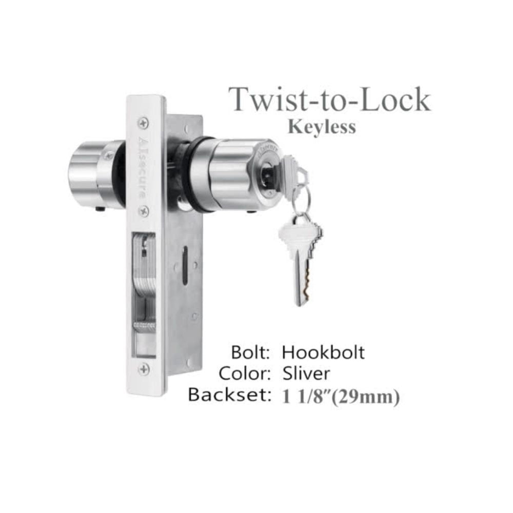 Easilok A5 Single-Lock Hookbolt & Silver A5-HS-B29 | All Security Equipment
