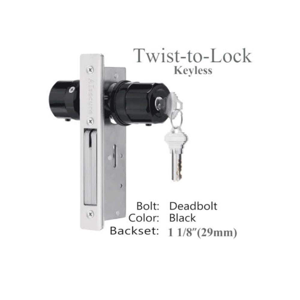 Easilok Single-Lock Deadbolt & Black A5-DB-B29 | All Security Equipment