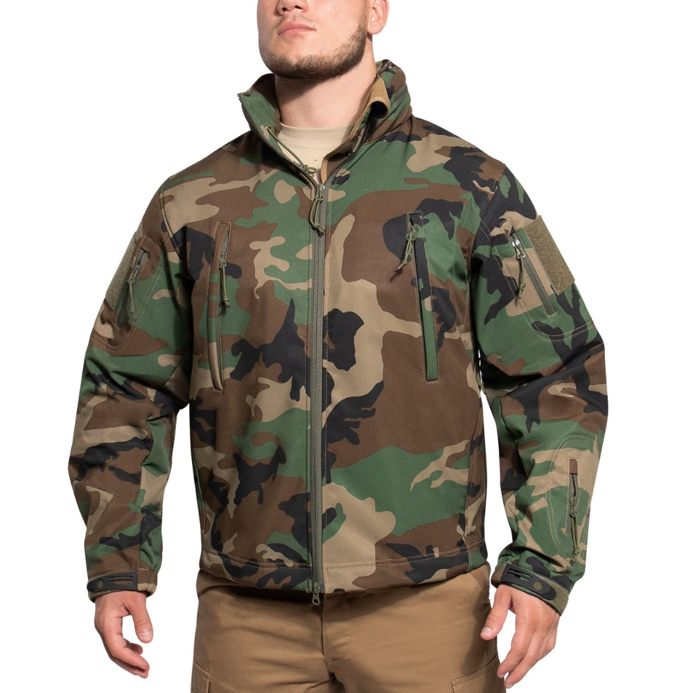 Rothco Concealed Carry Soft Shell Jacket (Woodland Camo) - 2