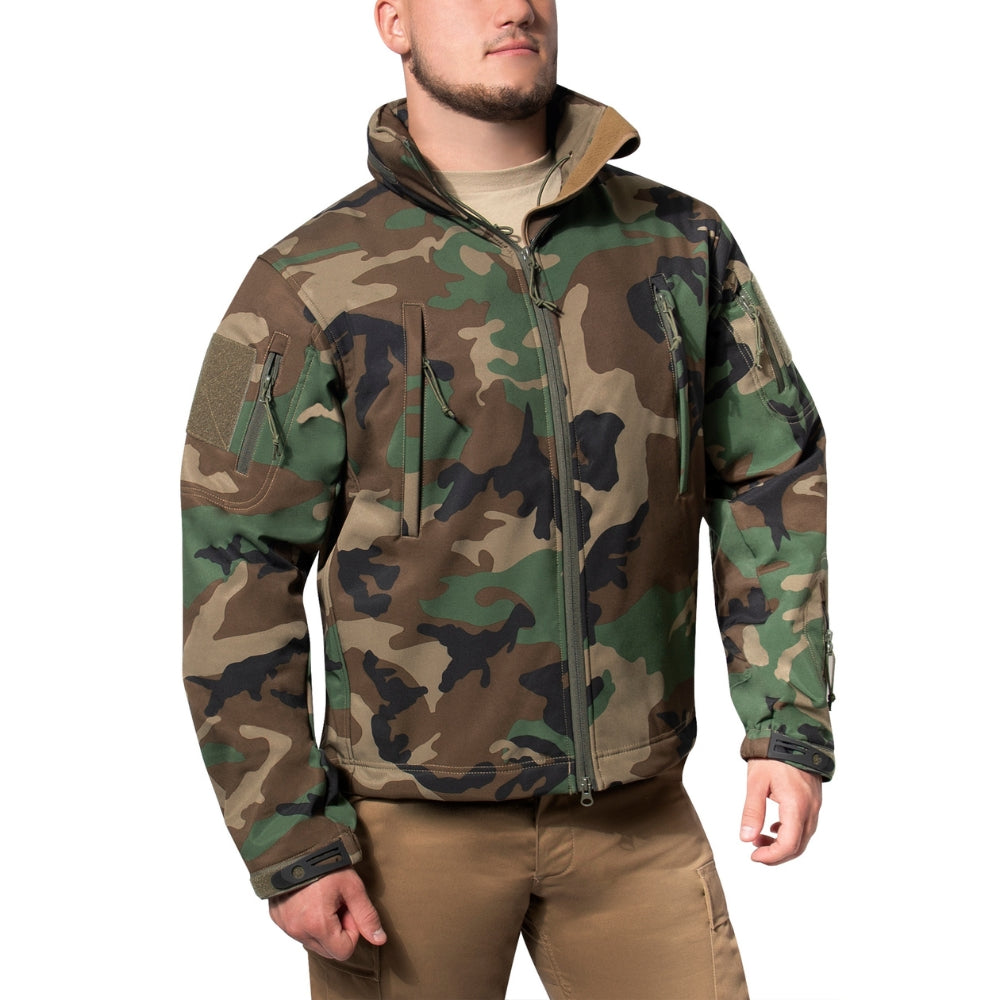 Rothco Concealed Carry Soft Shell Jacket (Woodland Camo) - 3