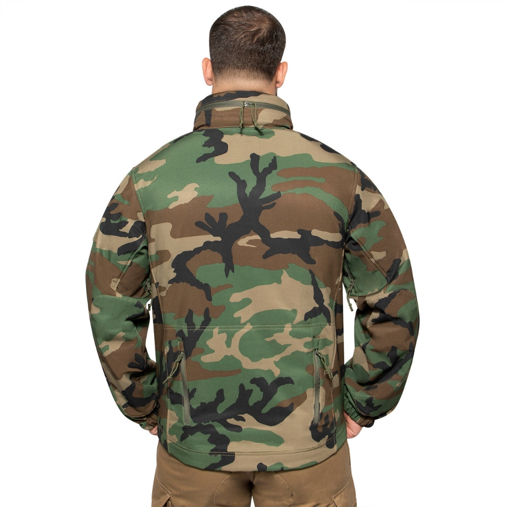 Rothco Concealed Carry Soft Shell Jacket (Woodland Camo) - 6