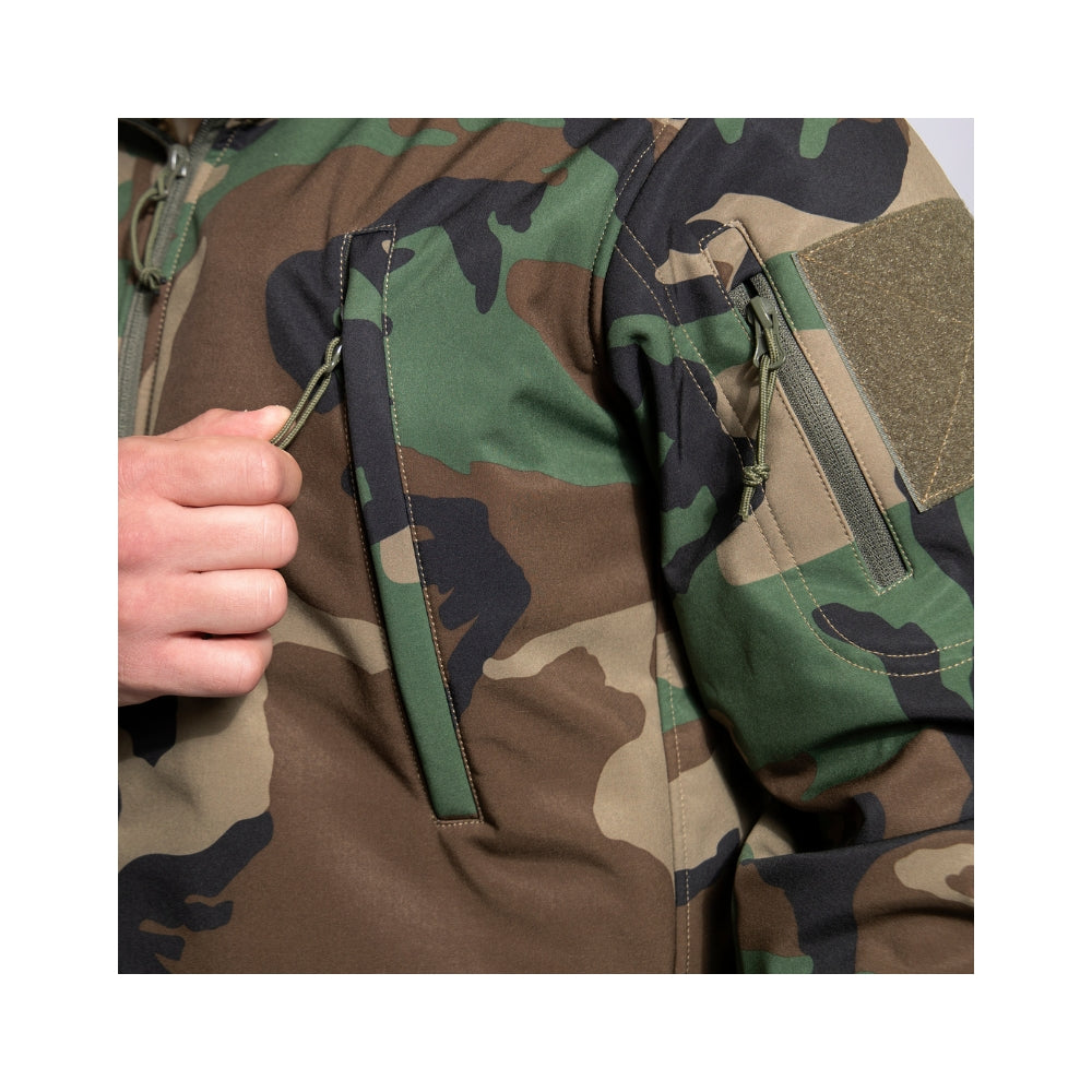 Rothco Concealed Carry Soft Shell Jacket (Woodland Camo) - 9